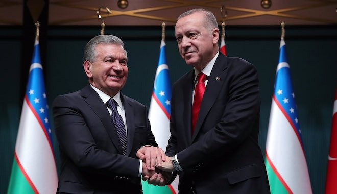 Cumhurbaşkanı Erdoğan dan Özbekistan la 5 milyar dolarlık ticaret hedefi